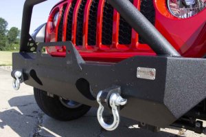 Jeep Wrangler Unlimited JLU Front Bumper - Fishbone Offroad - Mako Front - Black textured powder coat - `18-`27